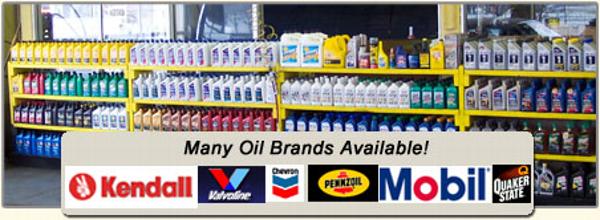 all major oil brands available
